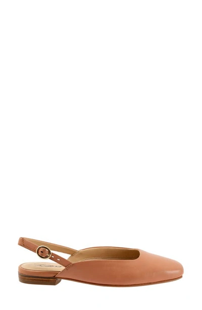 Trotters Holly Slingback Flat In Blush