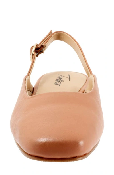 Trotters Holly Slingback Flat In Blush