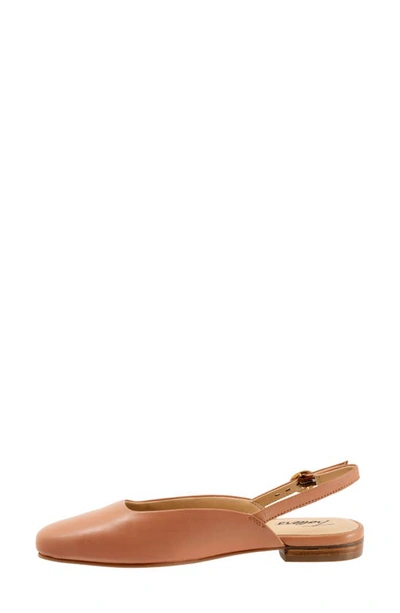 Trotters Holly Slingback Flat In Blush