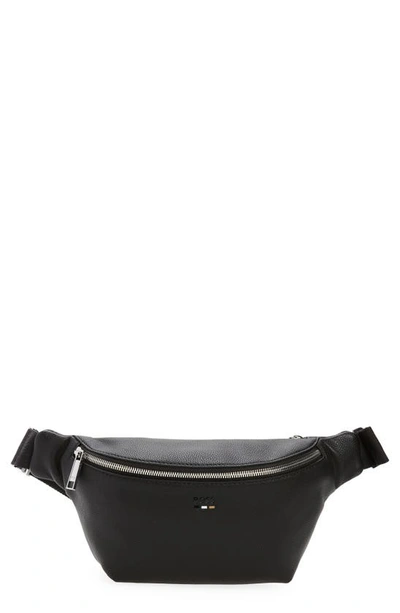 Shop Hugo Boss Ray Faux Leather Belt Bag In Black