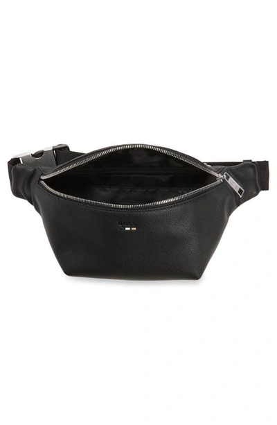 Shop Hugo Boss Ray Faux Leather Belt Bag In Black