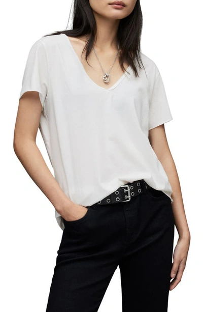 Allsaints Emelyn Tonic Tee In Chalk White