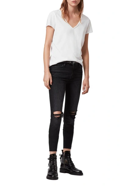 Shop Allsaints Emelyn Tonic Tee In Chalk White