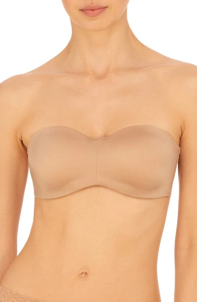 Shop Natori Adapt Underwire Strapless Bandeau Bra In Cafe