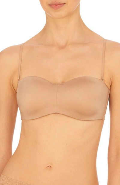 Shop Natori Adapt Underwire Strapless Bandeau Bra In Cafe