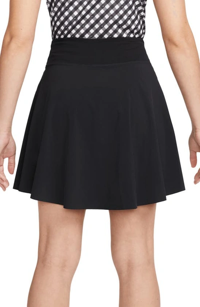 Shop Nike Dri-fit Advantage Golf Skirt In Black/ White