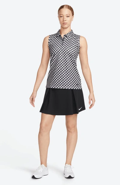 Shop Nike Victory Dri-fit Sleeveless Polo In Black/ Black