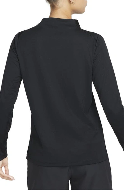 Shop Nike Dri-fit Uv Advantage Golf Top In Black/ White
