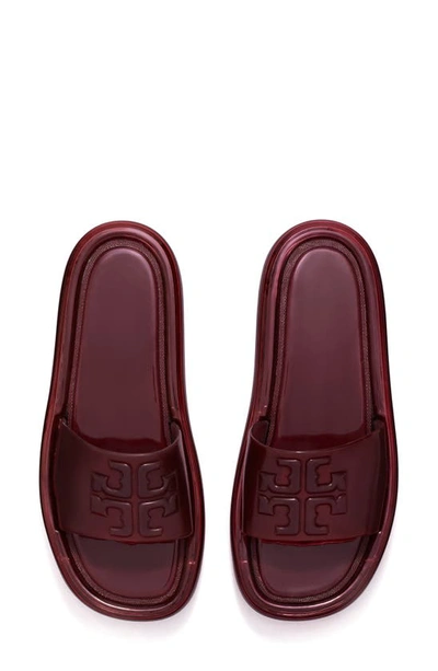 Shop Tory Burch Bubble Jelly Slide Sandal In Red/ Red