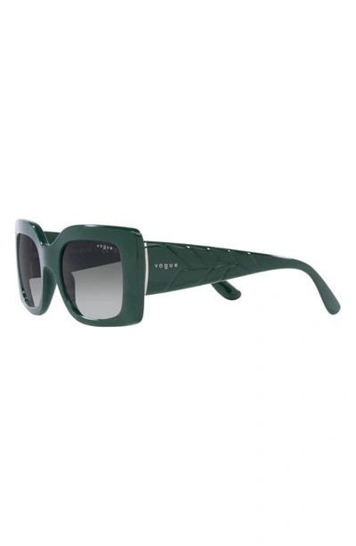 Shop Vogue 52mm Gradient Rectangular Sunglasses In Grad Grey