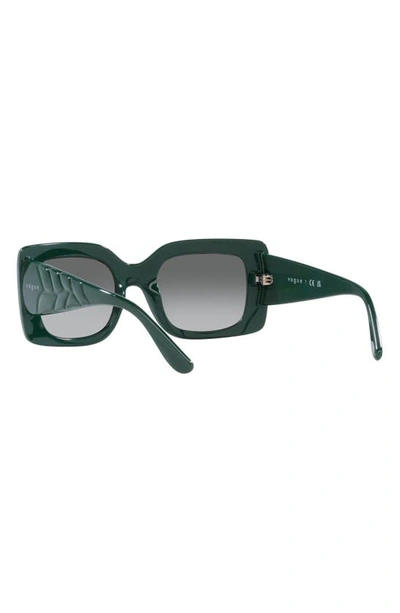 Shop Vogue 52mm Gradient Rectangular Sunglasses In Grad Grey