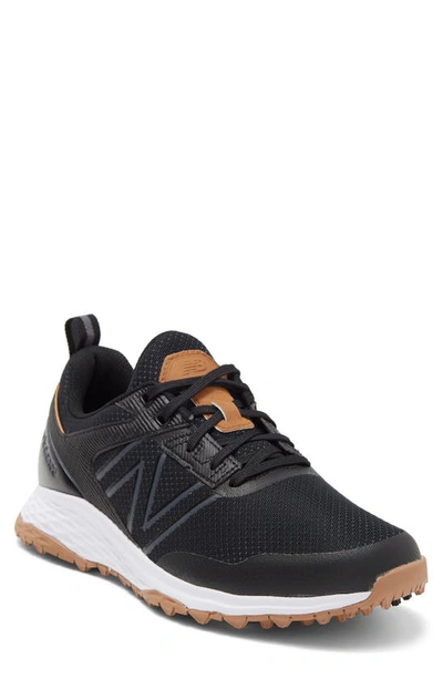 Shop New Balance Fresh Foam Contend Golf Shoe In Black / Gum