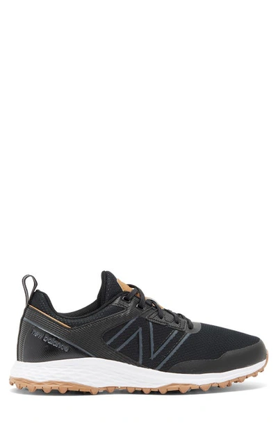 Shop New Balance Fresh Foam Contend Golf Shoe In Black / Gum