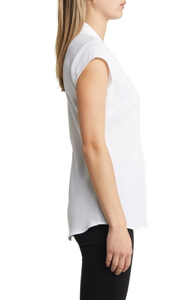 Nic + Zoe Day To Night Cap Sleeve Top In Paper White