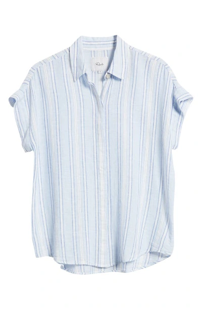 Shop Rails Jamie Stripe Linen Blend Shirt In Napoli Stripe