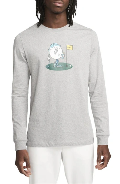 Nike Golf Long Sleeve Graphic T-shirt In Grey | ModeSens