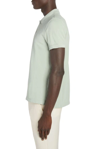 Shop Tom Ford Short Sleeve Cotton Piqué Polo In Mint