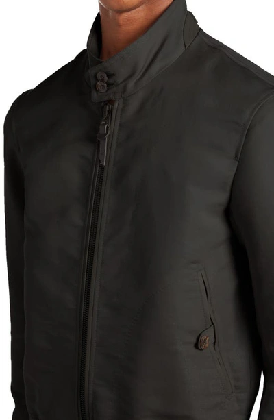 Shop Tom Ford Harrington Poplin Blouson Jacket In Black