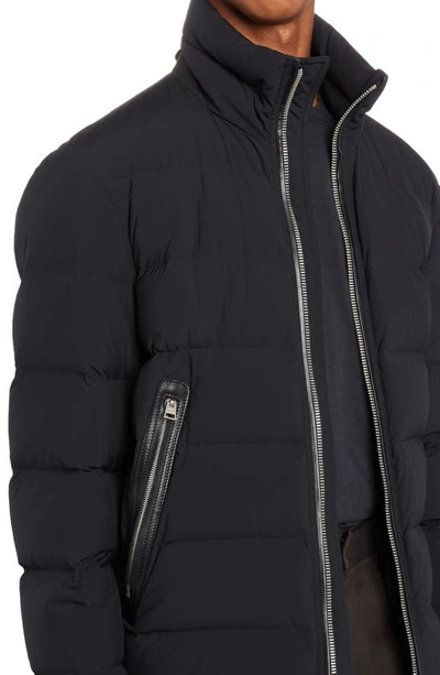 Shop Tom Ford Quilted Stretch Nylon Down Jacket In Black