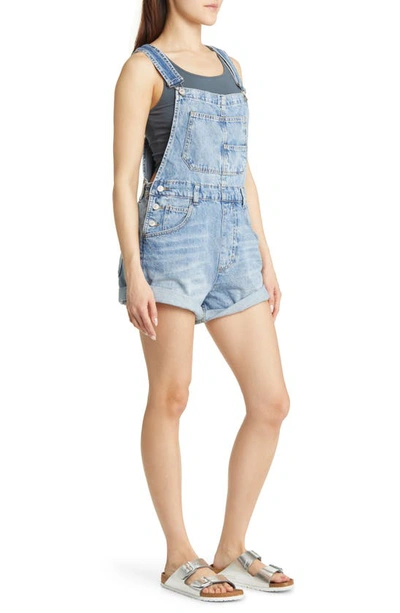 Free People Ziggy Cotton Denim Romper In Follow Your Heart