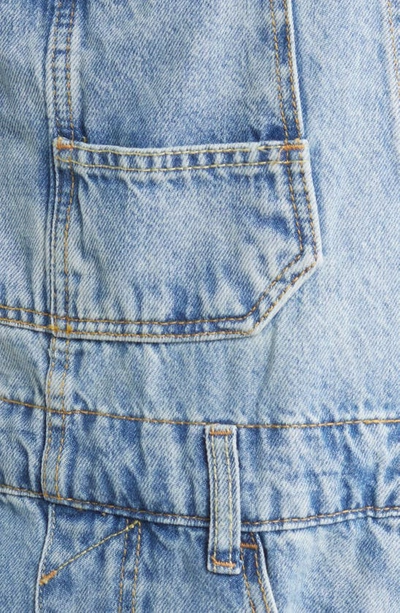 Free People Ziggy Cotton Denim Romper In Follow Your Heart