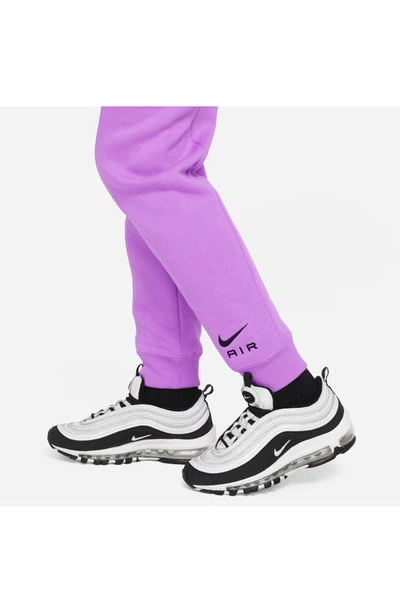 Shop Nike Kids' Air Joggers In Rush Fuchsia/ Black