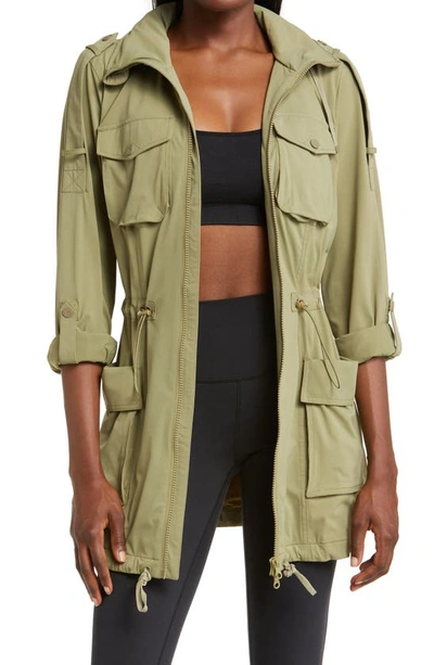 Shop Blanc Noir Mastermind Hooded Jacket In Green