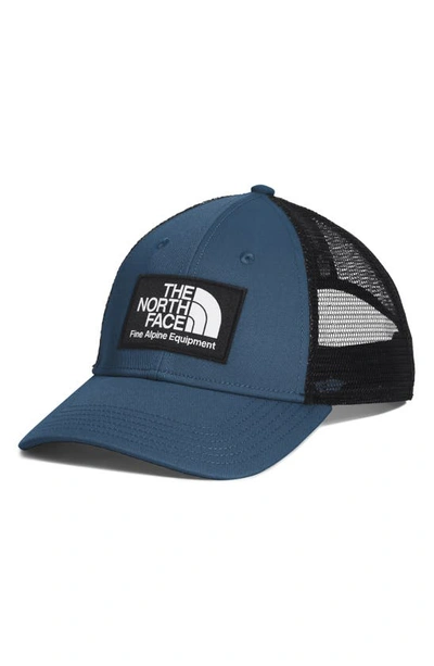 The North Face Mudder Trucker Hat In Shady Blue