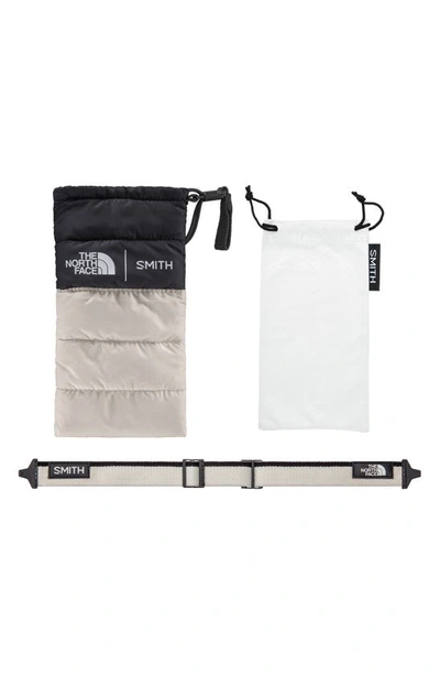Shop Smith Embark 58mm Chromapop™ Polarized Square Sunglasses In Matte Black / Gardenia White