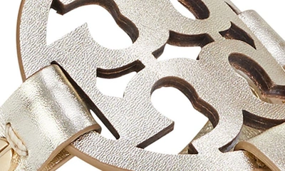 Tory Burch Miller Crystal Embellished Thong Sandals In Spark Gold