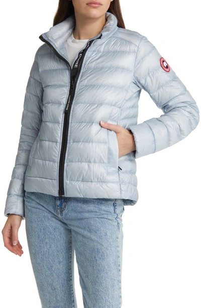 Shop Canada Goose Cypress Packable 750-fill-power Down Puffer Jacket In Dawn Blue