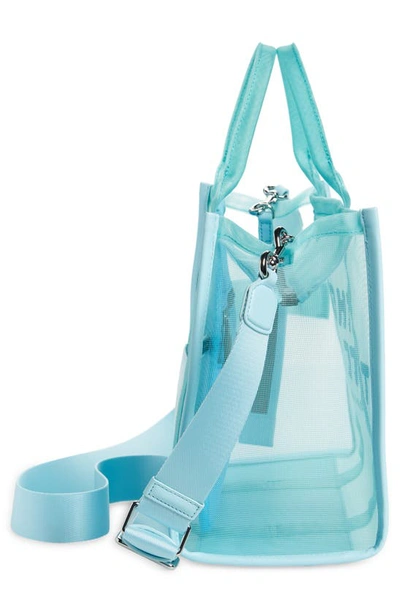 Shop Marc Jacobs The Medium Mesh Tote Bag In Pale Blue