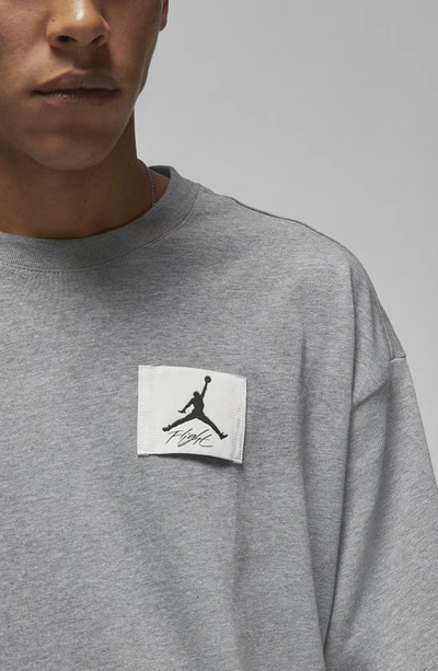 Shop Jordan Flight Essentials Jumpman Oversize T-shirt In Carbon Heather
