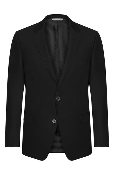 Shop Samuelsohn Double Twist Wool Blazer In Black