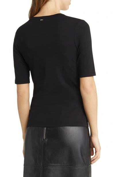 Shop Hugo Boss Efita Short Sleeve T-shirt In Black