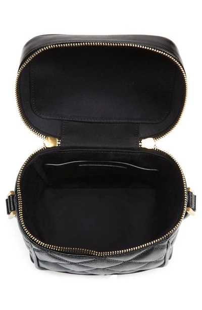 Shop Saint Laurent '80s Vanity Case Matelassé Leather Shoulder Bag In Nero