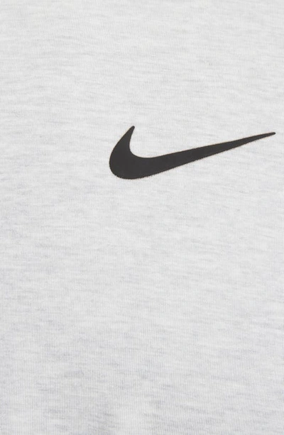 Shop Nike Dri-fit Heathered Golf Polo In Light Smoke Grey/ Black