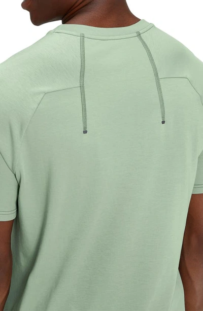 On Focus Performance Running T-shirt In Moss