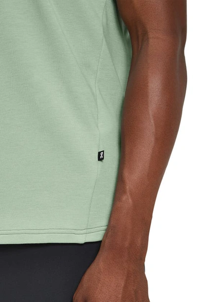 On Focus Performance Running T-shirt In Moss
