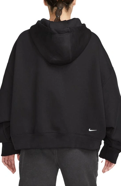 Shop Nike Acg Therma-fit Tuff Fleece Hoodie In Black/ Summit White