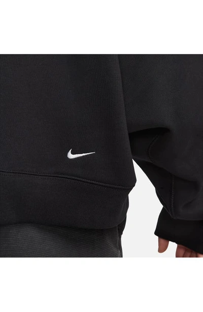 Shop Nike Acg Therma-fit Tuff Fleece Hoodie In Black/ Summit White