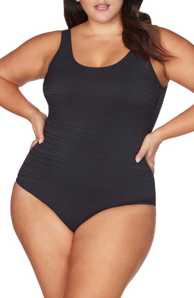 Shop Artesands Aria Renior One-piece Swimsuit In Black