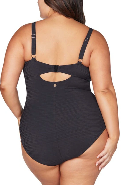 Shop Artesands Aria Cezanne One-piece Swimsuit In Black