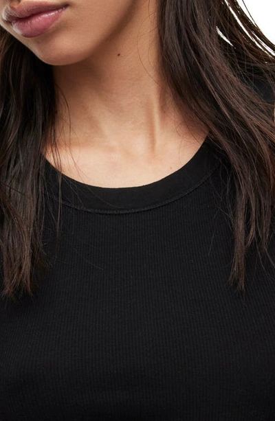 Allsaints Emelyn Tank In Jet Black In Black