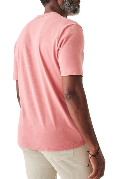 Shop Faherty Sunwashed Pocket Organic Cotton T-shirt In Faded Flag
