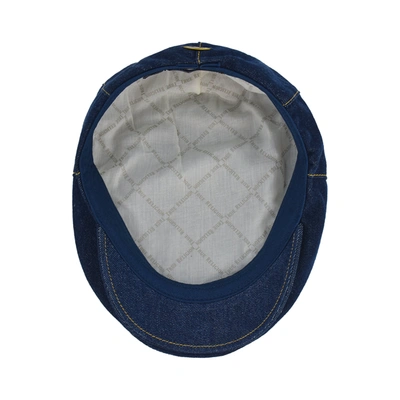 Shop Concept One True Religion Flat Cap, Cotton Breathable Driving Newsboy Hat With Horseshoe Stitched Logo, Denim In Blue