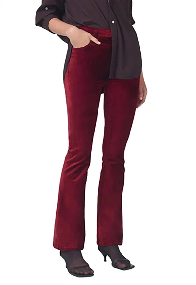 Shop Citizens Of Humanity Lilah High Rise Bootcut 30" Velvet In Lava In Lava In Red