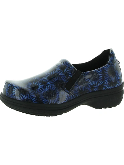 Shop Easy Works By Easy Street Bind Womens Slip Resistant Anti-fatigue Clogs In Blue