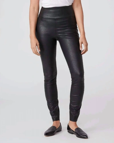 Shop Paige Sheena Leather Legging In Black