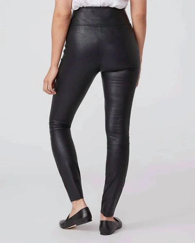 Shop Paige Sheena Leather Legging In Black